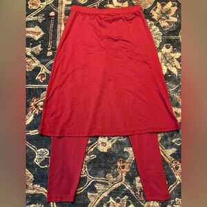Burgundy sports skirt